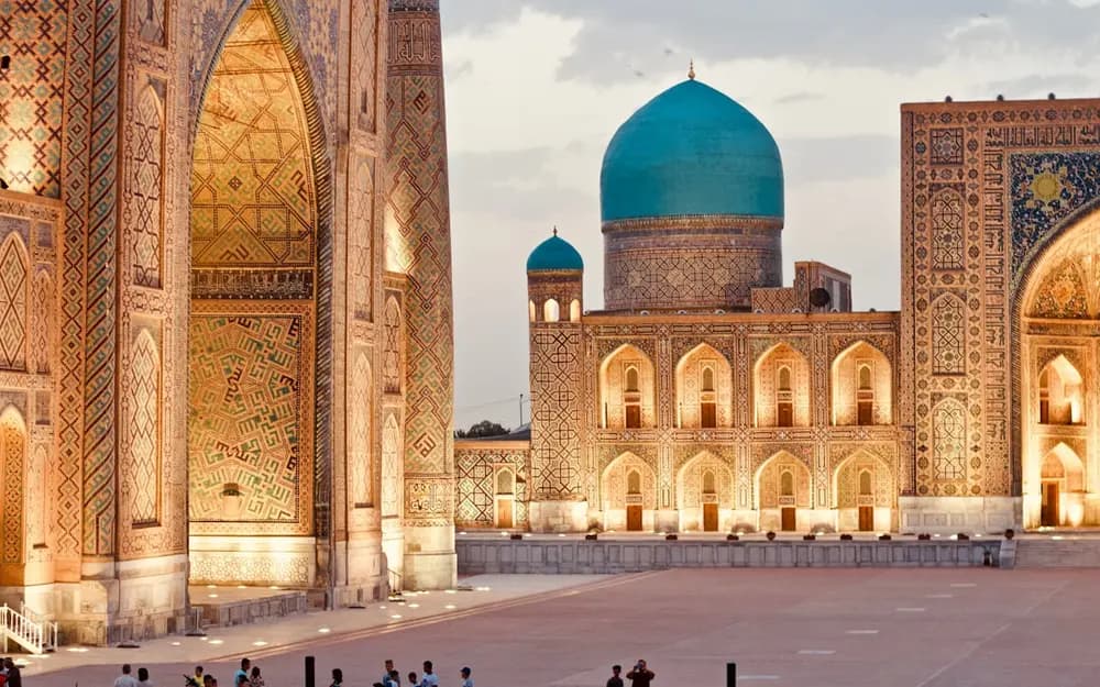 The Registan complex in Samarkand, Uzbekistan
